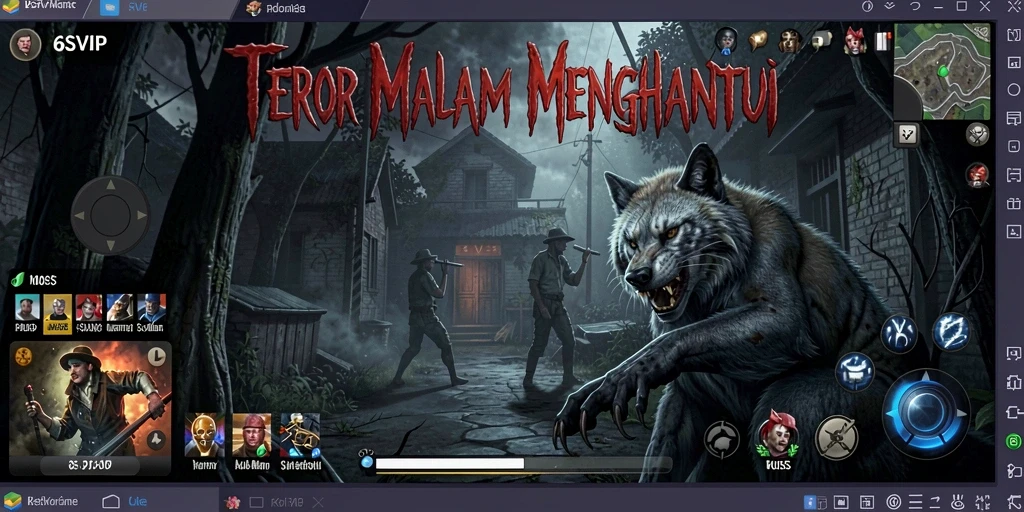 Screenshot yang menampilkan gameplay menegangkan dalam 6SVIP.