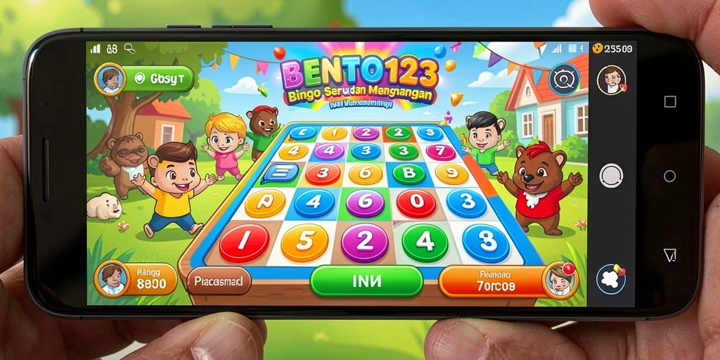 Screenshot gameplay BENTO123 yang menampilkan suasana Bingo yang seru.