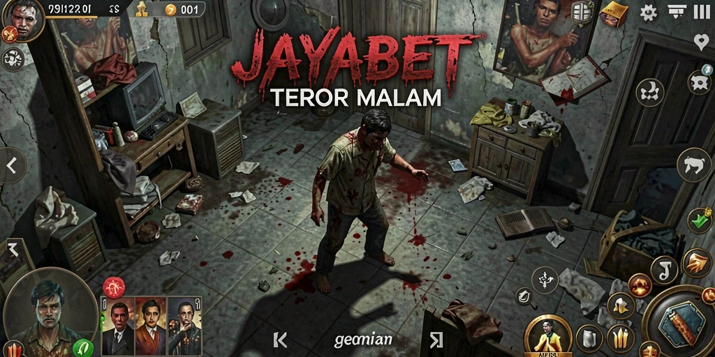Screenshot menampilkan momen menyeramkan dalam game JAYABET.