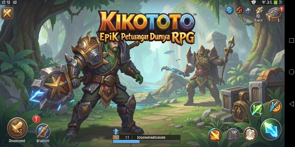 Tampilan menakjubkan gameplay dalam KIKOTOTO yang mendebarkan.