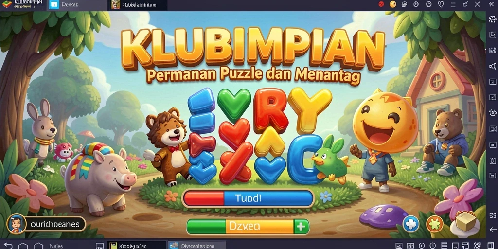 Tampilan gameplay KLUBIMPIAN yang menarik dan menantang.