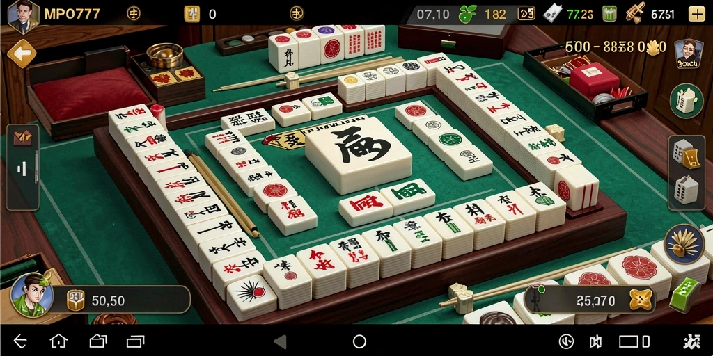 Tampilan gameplay MPO777 yang seru dan menantang dalam Mahjong.