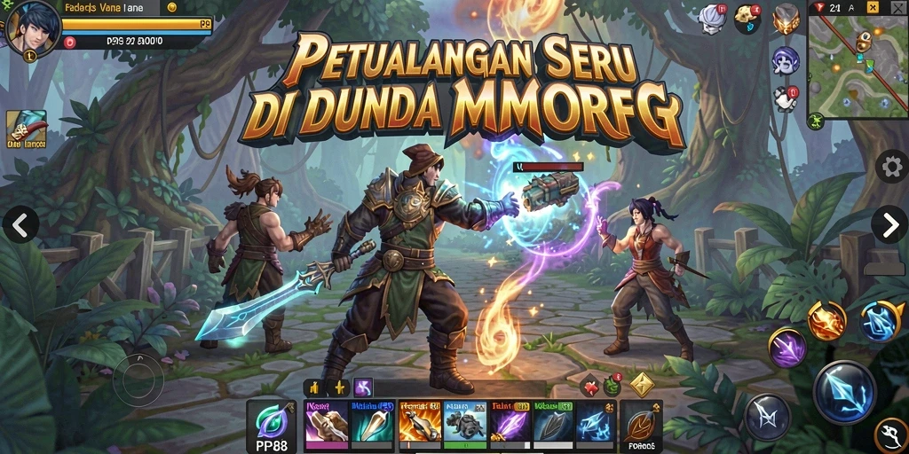 Gameplay seru di PP88 dengan pertarungan MMORPG yang mendebarkan.
