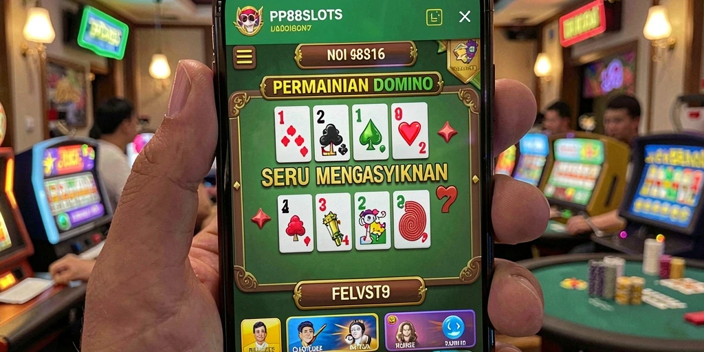 Tangkapan layar menampilkan aksi seru permainan Domino di PP88SLOTS.