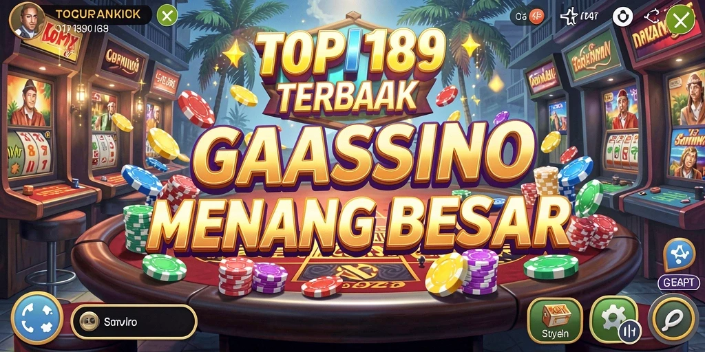 Tampilan screenshot utama game Kasino yang menampilkan gameplay TOPI189.