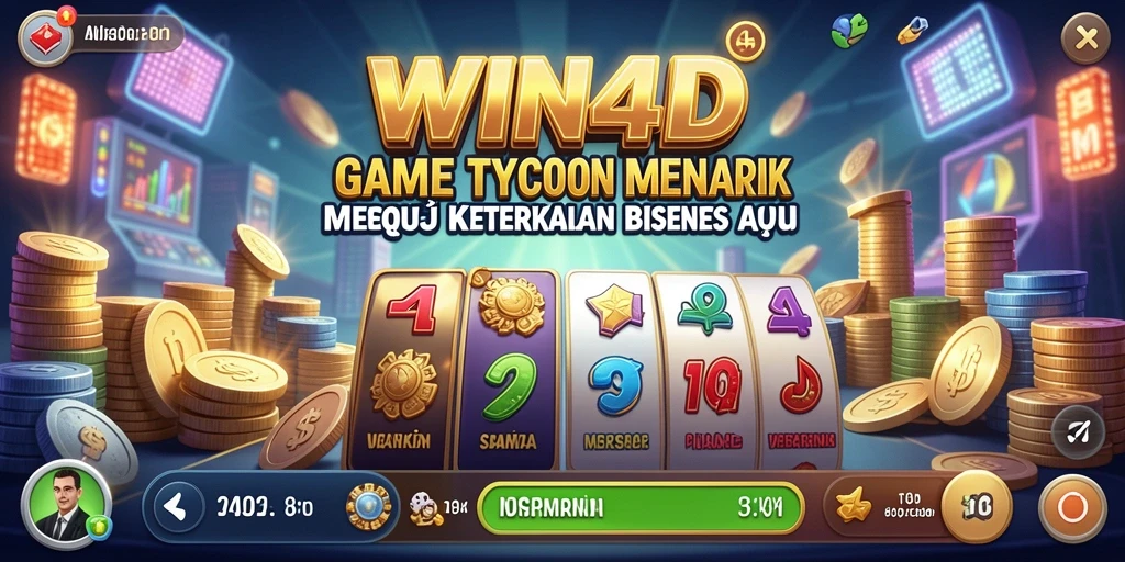 Screenshot yang menampilkan aksi mendalam dalam bisnis Tycoon.