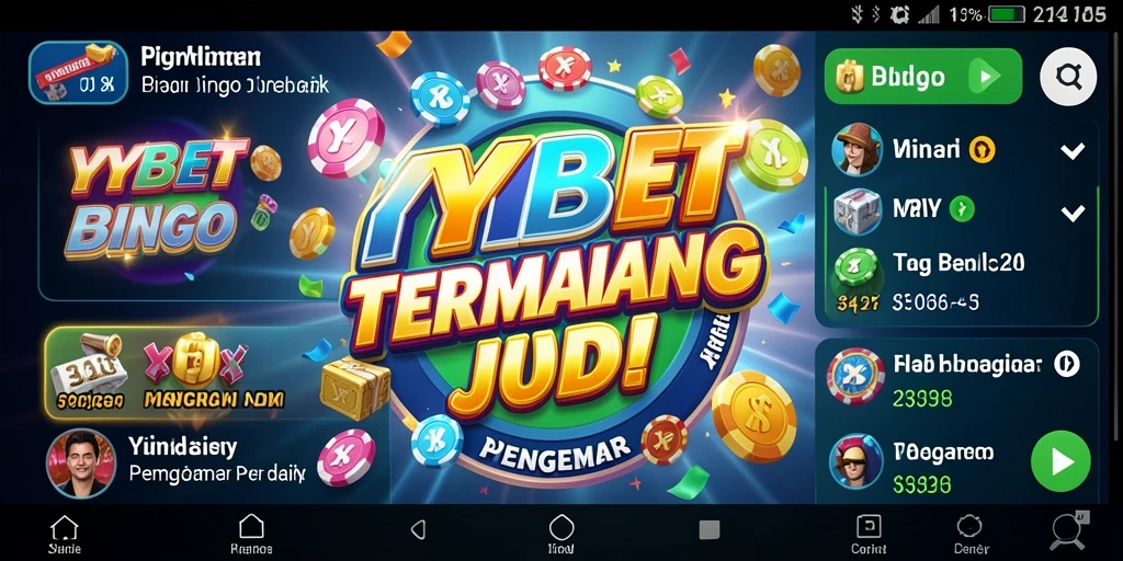 Tampilan gameplay seru YYBET dengan efek visual Bingo yang menarik.